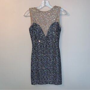 Dress the Population Sequin Body Con Sparkly Party Dress S